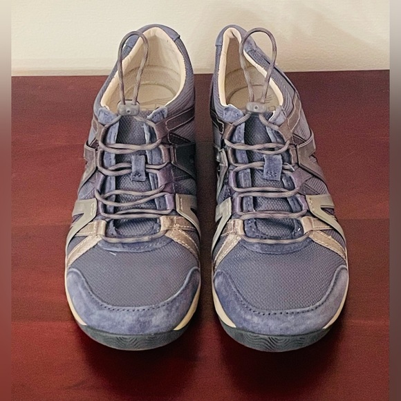Dansko Shoes Women's Size 38 Henriette Nurse Sneakers Blue Leather $120 MSRP - Picture 2 of 10